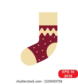 Christmas socks vector on a white background