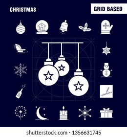Christmas Solid Glyph Icon for Web, Print and Mobile UX/UI Kit. Such as: Cloud, Cloudy, Star, Christmas, Beer, Christmas, Wine, Drink, Pictogram Pack. - Vector