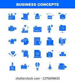 Christmas Solid Glyph Icons Set For Infographics, Mobile UX/UI Kit And Print Design. Include: Gift Box, Box, Surprise, Gifts, Collection Modern Infographic Logo and Pictogram. - Vector