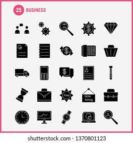 Christmas Solid Glyph Icons Set For Infographics, Mobile UX/UI Kit And Print Design. Include: Candle, Light, Candles, Fire, Rocket, Collection Modern Infographic Logo and Pictogram. - Vector
