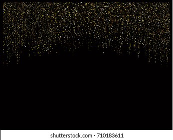 Christmas sparkles, gold, silver New Year background. Fairy lights. Magic sparkling cosmic pattern, falling down stars and glitter. Celebration, holiday lights, festive new year and christmas sparkles