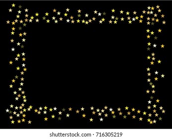 Christmas sparkles, gold, silver New Year background. Fairy lights. Magic sparkling cosmic pattern, falling down stars and glitter. Celebration, holiday lights, festive new year and christmas sparkles