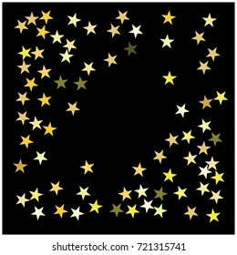 Christmas sparkles, gold, silver New Year background. Fairy lights. Magic sparkling cosmic pattern, falling down stars and glitter. Celebration, holiday lights, festive new year and christmas sparkles