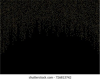 Christmas sparkles, gold, silver New Year background. Fairy lights. Magic sparkling cosmic pattern, falling down stars and glitter. Celebration, holiday lights, festive new year and christmas sparkles
