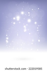 Christmas sparkles vector background decorative illustration - Vector snowing Christmas  night background illustration
