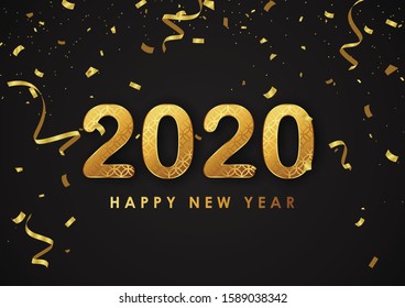 Christmas sparkling background design and happy new year vector illustration for greeting card