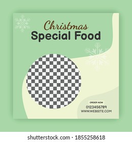 Christmas Special Food Facebook Post Banner 