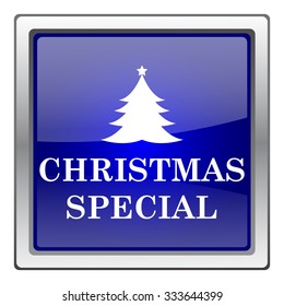 Christmas special icon. Internet button on white background. EPS10 vector.