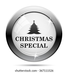 Christmas special icon. Internet button on white background. EPS10 vector.