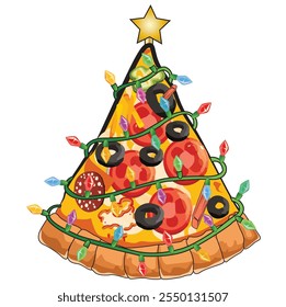 christmas special pizza loaded with cheese and veggies delicious pizza
