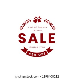 Christmas special sale 45% off vector