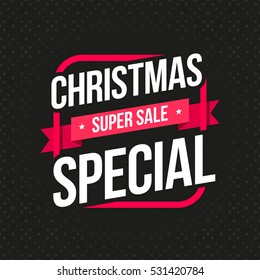 Christmas Special Super Sale Label