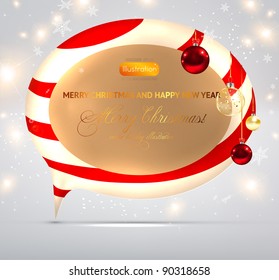 christmas speech bubble