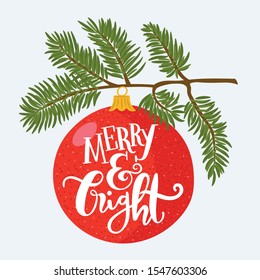 Christmas sphere decorated with message