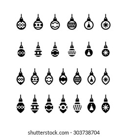 Christmas Spheres Icon Set