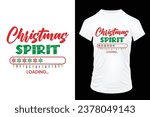 Christmas spirit loading, christmas t-shirt design