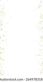 Christmas spirit. Scattered falling stars. Festive christmas confetty overlay template. Festive stars vector illustration on white background.