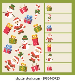 Christmas I spy. Kids mini game for development.