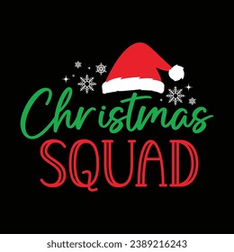 Christmas Squad Shirt, Christmas Tree, Cap, Funny Christmas Shirt Print Template, Merry Christmas 2023