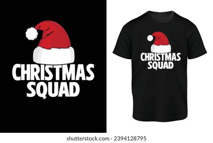 Christmas Squad T-shirt Design 2023, Trendy Christmas T-shirt Design