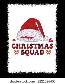 DISEÑO DE CAMISETAS EN T DE CHRISTMAS SQUAD VECTOR