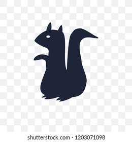 christmas Squirrel transparent icon. christmas Squirrel symbol design from Christmas collection. Simple element vector illustration on transparent background.