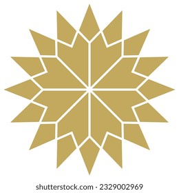 Christmas Star abstract vector in Gold. Isolated Background.
Christmas Symbol for Jesus birth.
Useable for background, wall paper, invitation, calendar, greeting cards etc.