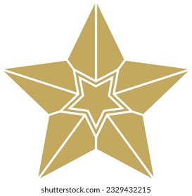 Vector abstracto de la Estrella de Navidad en oro. Fondo aislado.
Símbolo de Navidad para el nacimiento de Jesús.
Útil para fondo, papel de pared, invitación, calendario, tarjetas de felicitación, etc.