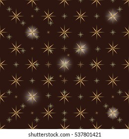 Christmas star background. New year vector illustration. 
