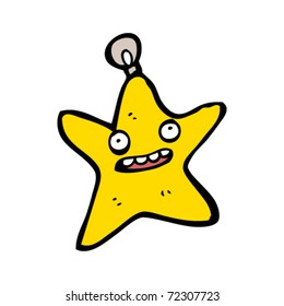 christmas star bauble cartoon