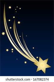 Christmas Star blue sky background 
