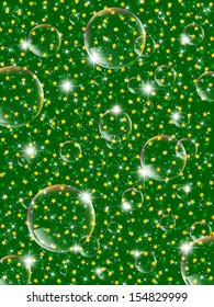 Christmas star bubble