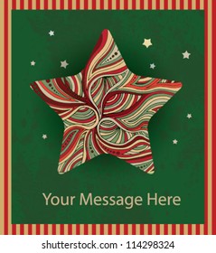 Christmas star card