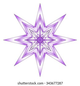 Christmas star, design background. Vector illustration.
