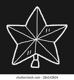 Christmas star doodle