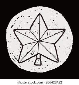 Christmas star doodle