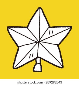 Christmas star doodle