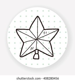 Christmas star doodle