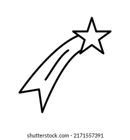christmas star editable stroke icon, Smart stroke icon