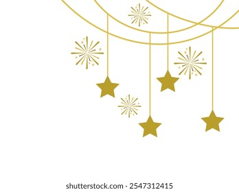 Christmas Star and Firework Decoration
