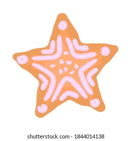 christmas star ginger cookies funny cartoon new year snack