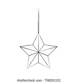 christmas star hanging decoration design