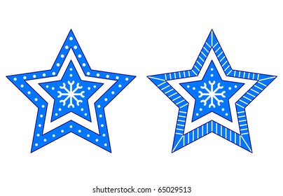 Christmas star, holiday pattern, ornament, pictogram, isolated