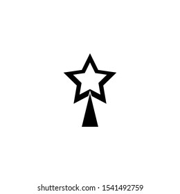 christmas star icon design vector template