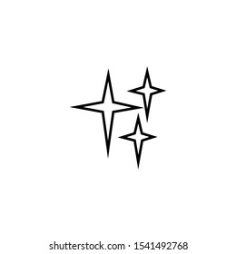 christmas star icon design vector template