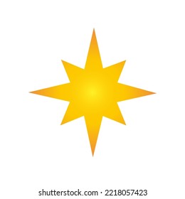 Christmas star icon. Vector graphics