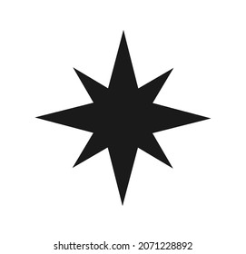 Christmas star icon. Vector illustration.