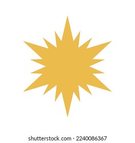 Christmas star icon. Vector illustration.