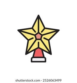 Christmas Star Icon Vector Illustration