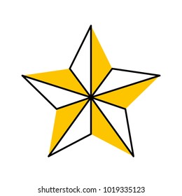 christmas star isolated icon